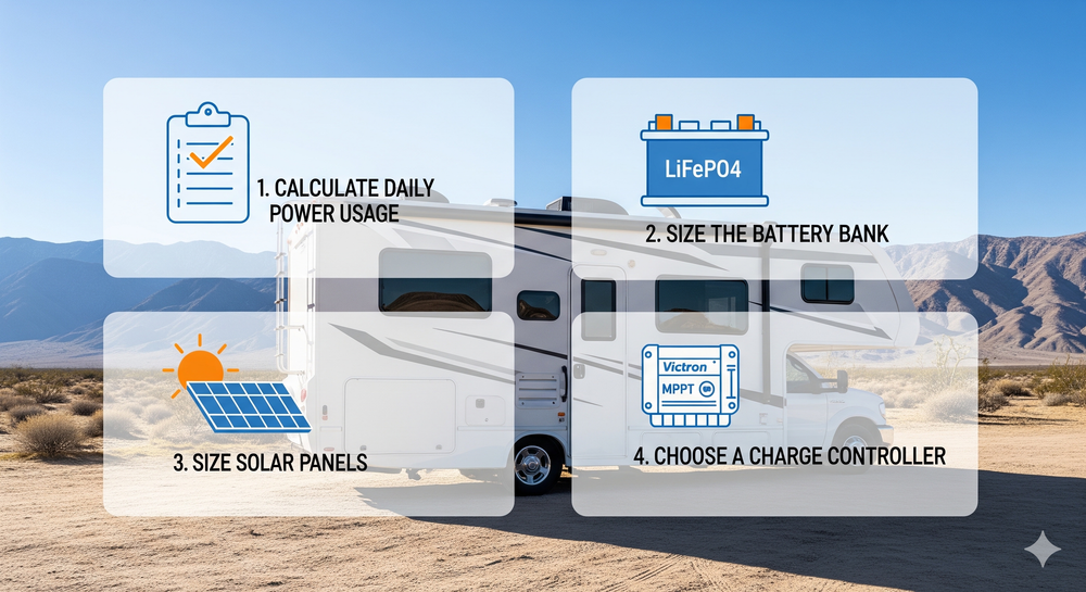 RV Solar System Sizing: How to Calculate What You Need